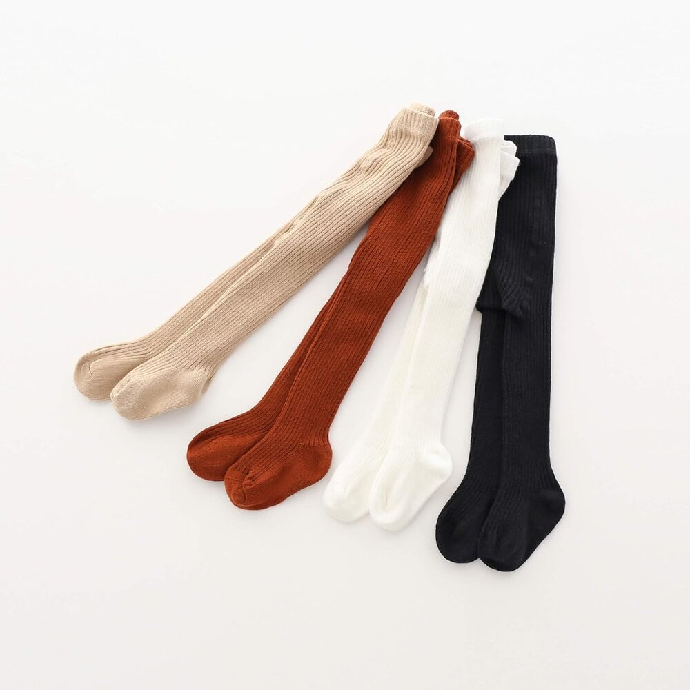 Baby Girls Tights Toddler Cable Knit Leggings Thick Cotton Infant Stockings Pant - Picture 6 of 8